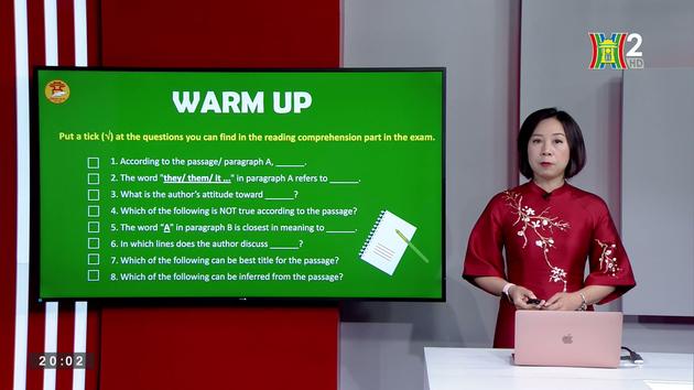 Ôn thi môn tiếng Anh: Review lesson 8 - The reading comprehension question and strategies