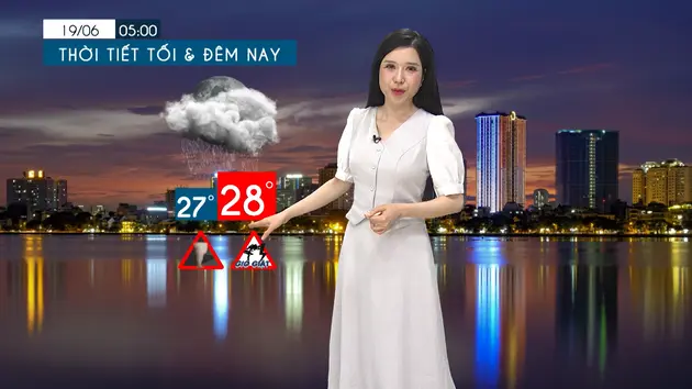 Dự báo thời tiết tối | 18/06/2025