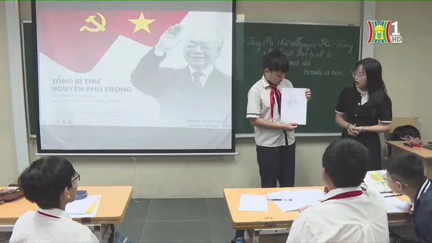 Những tiết học đặc biệt tưởng nhớ Tổng Bí thư Nguyễn Phú Trọng