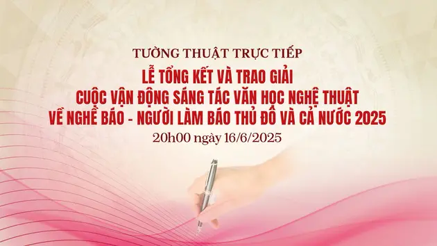 Lễ trao giải sáng tác VHNT về Nghề báo - Người làm báo