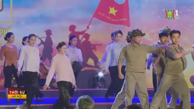 Tổng duyệt cầu truyền hình 'Dưới lá cờ quyết thắng'