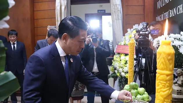 Lào tổ chức Lễ Quốc tang tưởng niệm Tổng Bí thư Nguyễn Phú Trọng