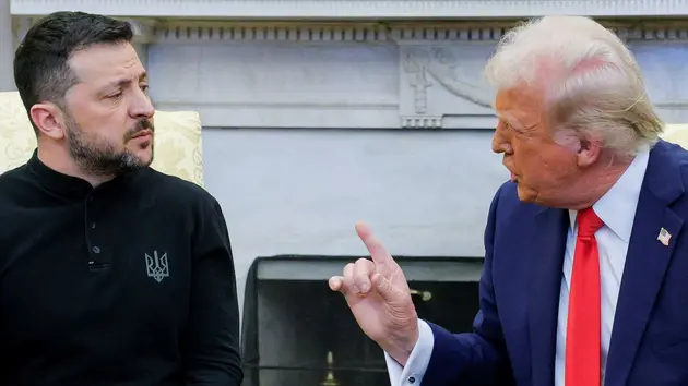 Ông Trump và ông Zelensky khẩu chiến tại Phòng Bầu dục