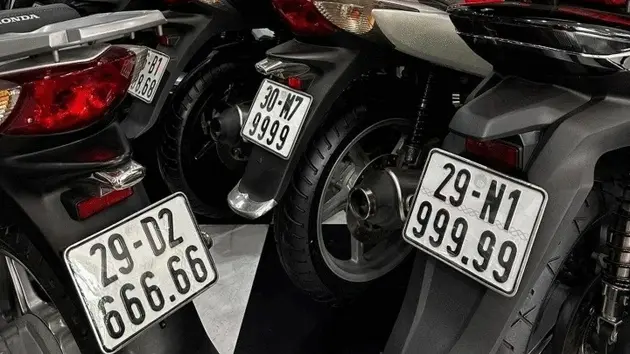 Sắp đấu giá biển số xe máy, giá từ 5 triệu đồng
